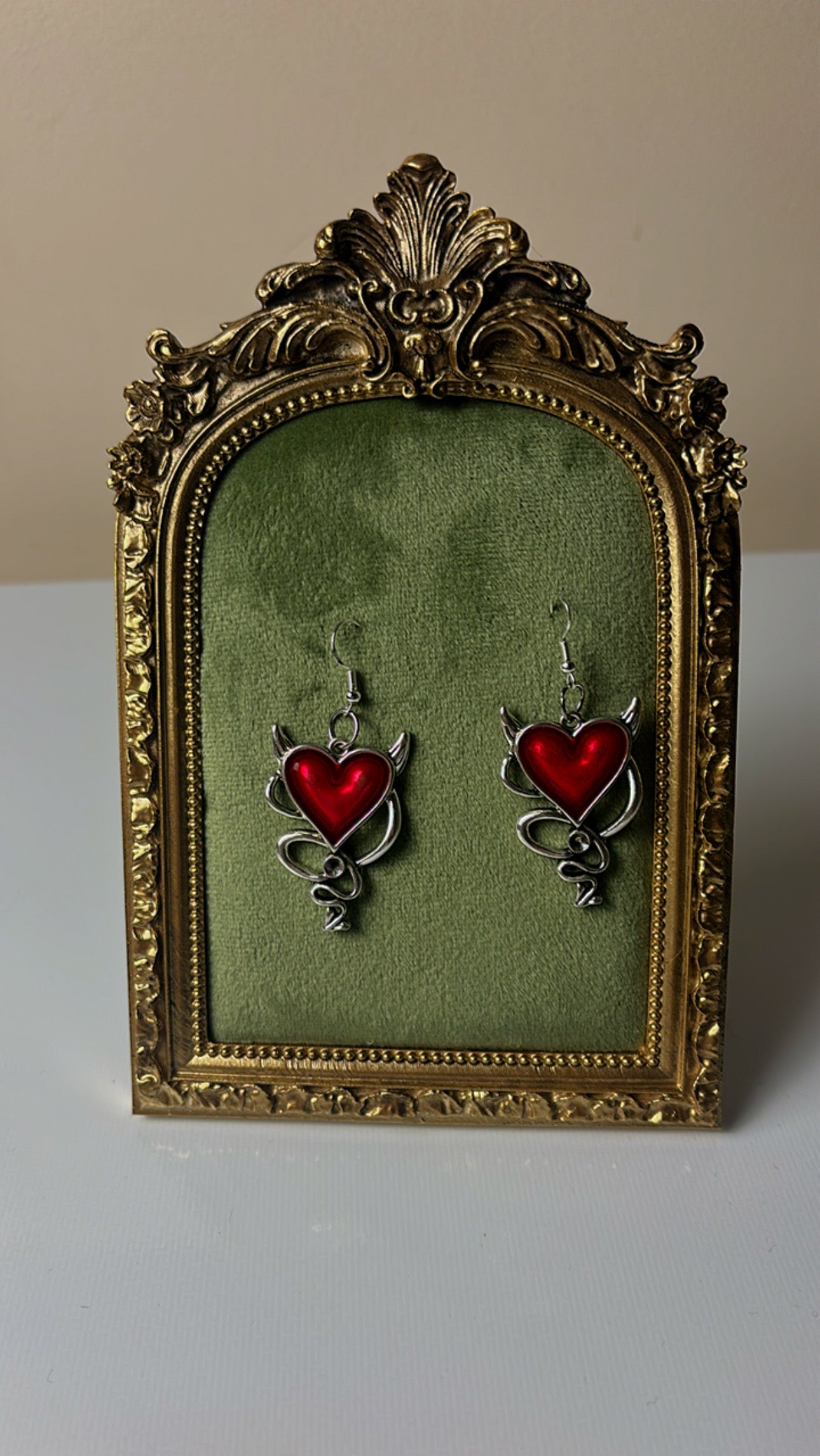 Heart beat earrings