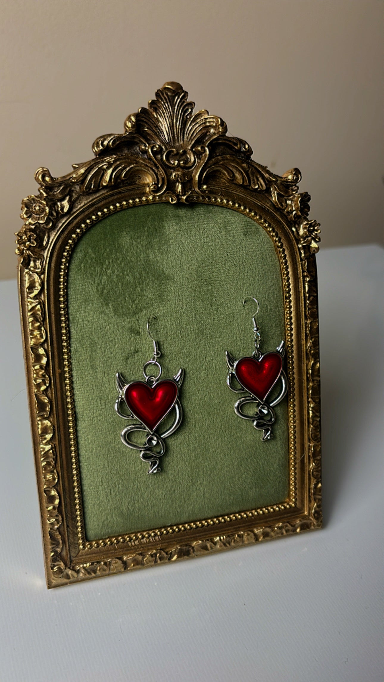 Heart beat earrings