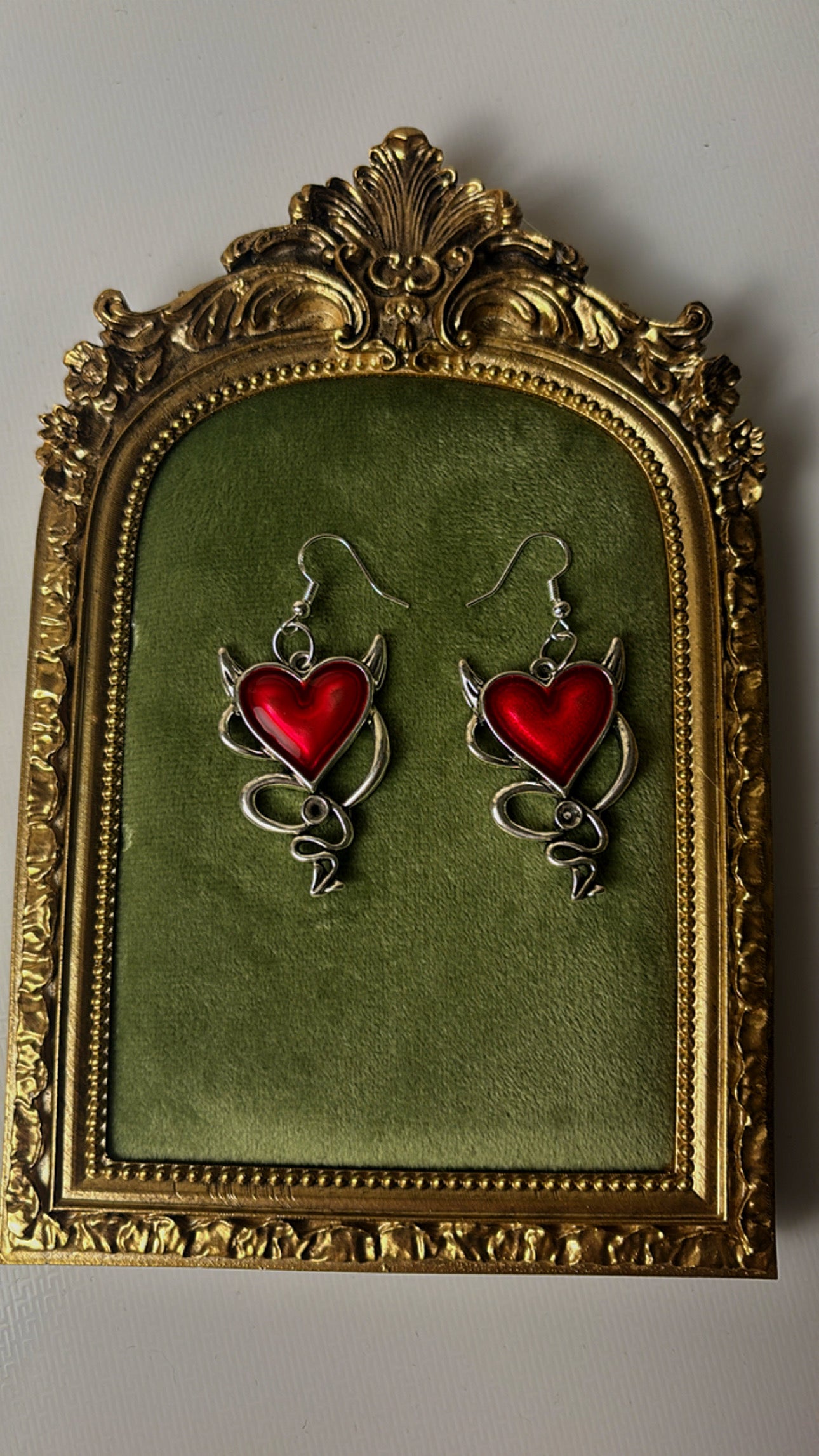Heart beat earrings